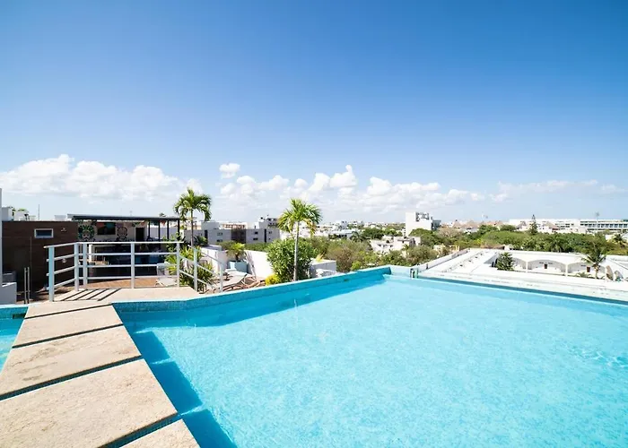 Partial Ocean View Cozumel Gym Fastwifi Cine Apartament *