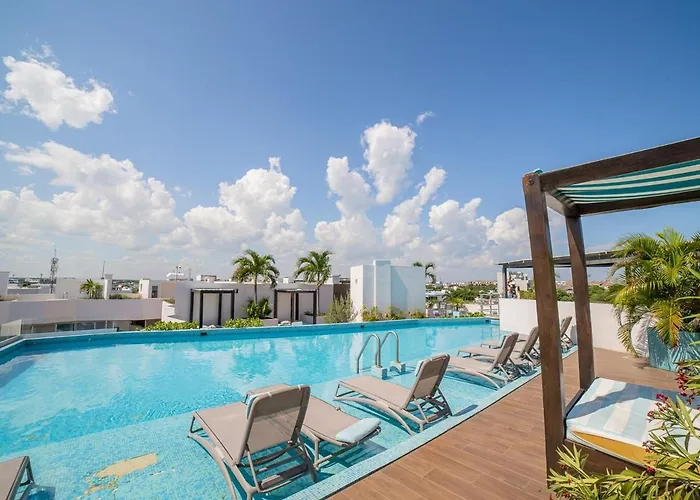 Partial Ocean View Cozumel Gym Fastwifi Cine Apartament