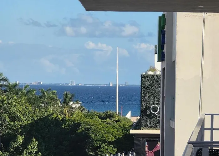 Partial Ocean View Cozumel Gym Fastwifi Cine Apartament